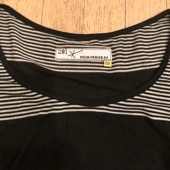 291 Venice Black and White Striped Tee Size 2 (M) - Picture 5 of 5